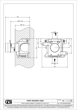 Скрытая часть смесителя Gessi 43283.031 Chrome