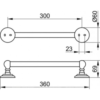 Поручень Keuco Astor 02107010000