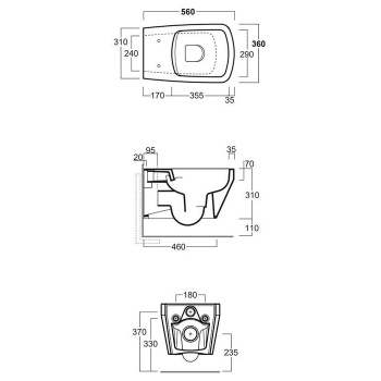 Унитаз подвесной безободковый Simas Baden Baden BB18bi matt белый матовый