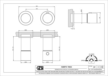 Смеситель для душа Gessi 70034.299 Matte Black