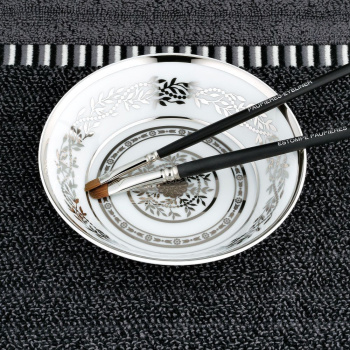 Блюдо керамическое THG Marquise Blanc Decor Platine A7G-A02-4615 белый