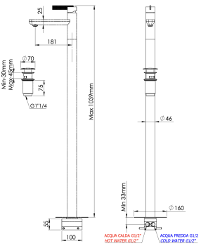 Смеситель для раковины Daniel Club ANC688OIL бронза масляная