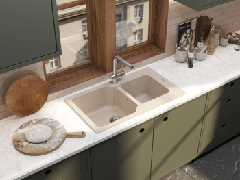 Мойка кухонная Omoikiri Maru 86-2-EV эверест 4993290