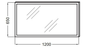 Jacob Delafon Ola Зеркало 80х65 80 см