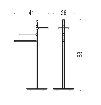 Стойка с аксессуарами Colombo Planets 88 хром B9814.CR