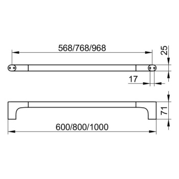 Полотенцедержатель Keuco Edition 400 11501010800 хром