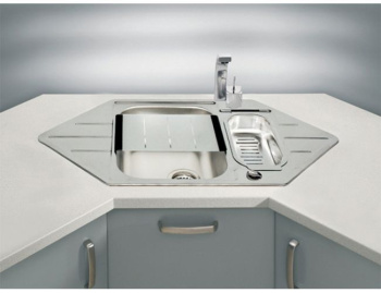 Кухонная мойка Alveus Line 40 1065674, в комплекте с сифоном
