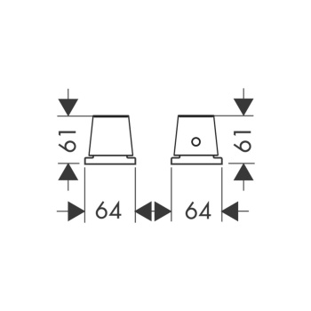 Axor Starck Organic,  термостатический смеситель для ванны, внешняя часть, цвет: хром 12422000