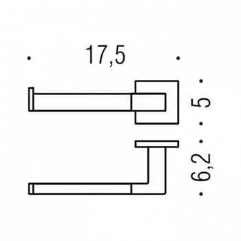 Держатель туалетной бумаги Colombo Basic Q DX, черный матовый B3708D.NM