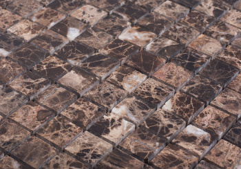 Мозаика натуральный мрамор Starmosaic Classic 20x20 Dark Emperador Matt (jmst070) 305x305x8 шт