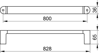 Поручень Keuco Elegance 31601010800 хром