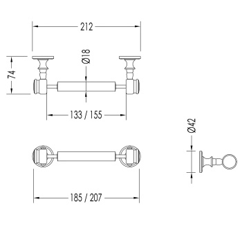 Держатель для туалетной бумаги Devon&Devon First Class золото DD33100OT