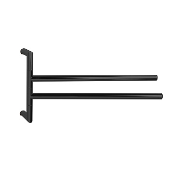 3SC Guy Полотенцедержатель двойной, поворотный, плечо 35см, цвет: черный матовый GU19NO