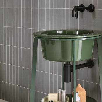 Раковина встраиваемая Cielo I Catini Catino Tondo CALAT AG 50 см зеленый