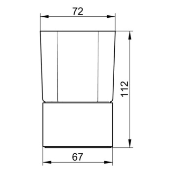 Стакан Keuco Elegance 11650009000