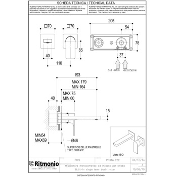 Смеситель для раковины Ritmonio Pois PR31AL202CRL хром