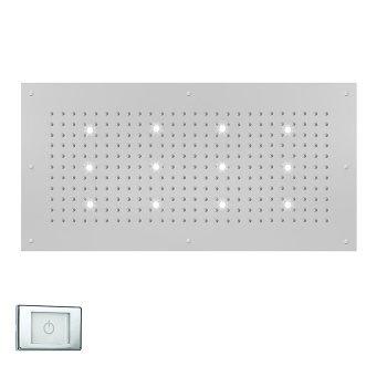 BOSSINI DREAM-XL RECTANGULAR Верхний душ 1000 x 500 мм, с 12 LED (белый), блок питания/управления, ц