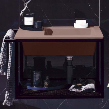 Раковина подвесная Cielo Era ERLA60DXSF CP 60 см правая розовый