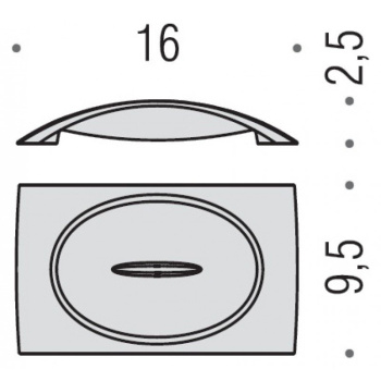 Мыльница настольная Colombo Link хром B2440.CR