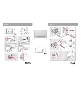 Клавиша смыва Tece Teceplanus 9240322 белый