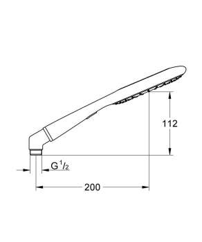 Ручной душ GROHE Rainshower Icon 2 режима, хром/розовый 27447000