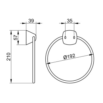 Полотенцедержатель Keuco City.2 2721010000