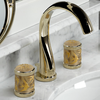 Смеситель для раковины THG Hirondelles Gold Stamped A4L-F30-151 soft gold