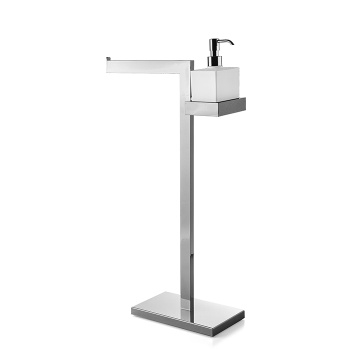 3SC SK Напольная стойка, 63см, с полотенцедержателем и дозатором для жидкого мыла, цвет: хром SK51DSL
