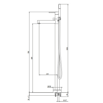 Накладка на ручку смесителя для ванны и душа Gattoni Circle One, rosso 9099/90RO