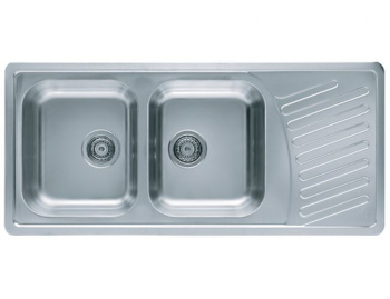 Кухонная мойка Alveus Elegant 70 1009386, в комплекте с сифоном сталь