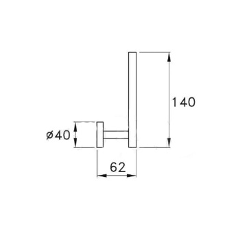 Держатель запасного рулона туалетной бумаги Stella Lucilla , подвесной 1035 хром LL 10016 CR00