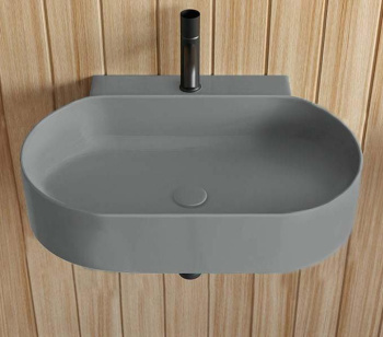 Раковина подвесная Cielo Mare MRLS50 BR 50 см серый