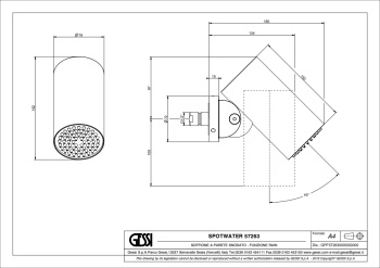 Верхний душ Gessi Spotwater 57263.031 Chrome