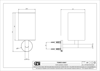 Стакан Gessi Tondo 63607.707 Black Metal Brushed PVD