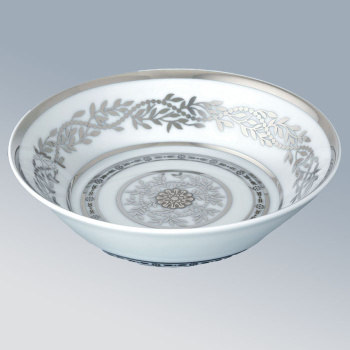 Блюдо керамическое THG Marquise Blanc Decor Platine A7G-A02-4615 белый