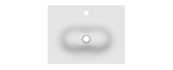 Раковина VEIL60 подвесная 60.5х46 см, белая  WHITE без пробки перелива   /6102/ 6102