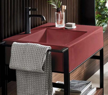 Раковина накладная Cielo I Narcisi NALAMSX CO 76 см левая красный