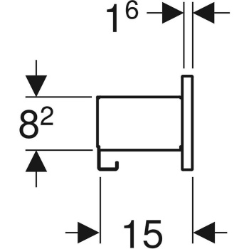 Полка Geberit Smyle Square 500.362.JR.1 Темно-серый