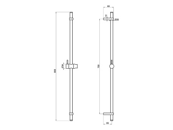 Штанга для душа Fima Carlo Frattini WELLNESS F2150/1CR
