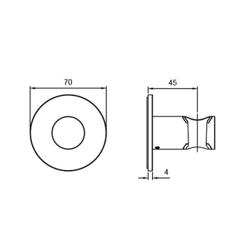 Держатель настенный для душевой лейки Almar, чернеый матовый E120012.MB