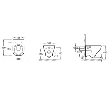 Унитаз c инсталляцией Jacob Delafon Struktura EDF103-CP