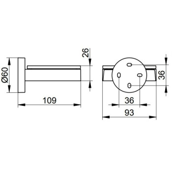 Мыльница Keuco Edition 90 19055019000 хром
