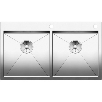 Кухонная мойка Blanco Zerox 400/400-IF/A Нержавеющая сталь с зеркальной полировкой