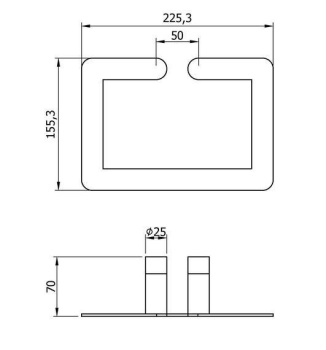 Держатель для полотенец Nofer Verona золотой 16880.G