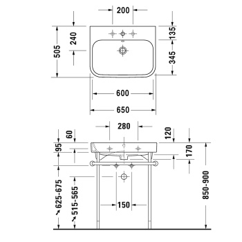 Раковина Duravit Happy D.2 2318650000