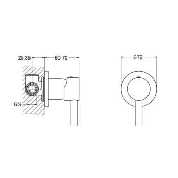 Смеситель для гигиенического душа Jorger Charleston Royal 615.20.237.000 хром