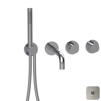 Almar Смеситель для ванны, встраиваемый, цвет: Nickel Brished E180135.NB