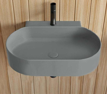 Раковина подвесная Cielo Mare MRLS70 BR 70 см серый