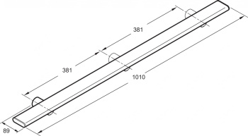 Полотенцедержатель для раковины настенный Jacob Delafon Panolux E64004-SHP
