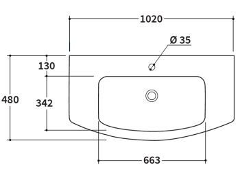 Раковина на тумбу Berloni Bagno WAY ROUND LAVMOOINCXR003 101